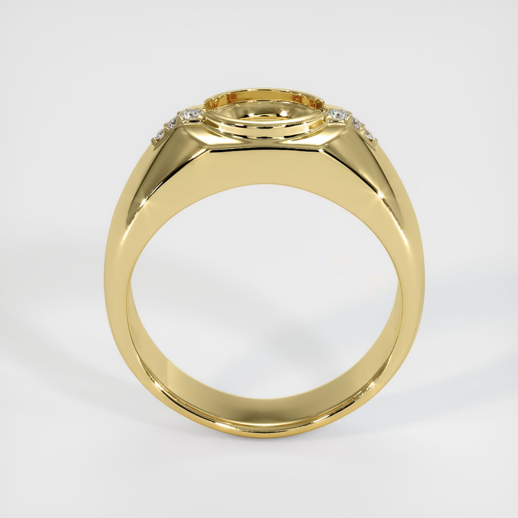 18K Yellow Gold Men's Ring Setting