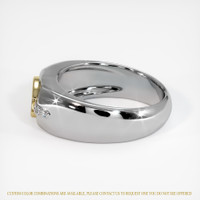 14K Yellow & White Men's Ring Setting Image