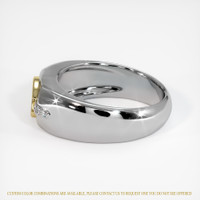 18K Yellow & White Men's Ring Setting Image