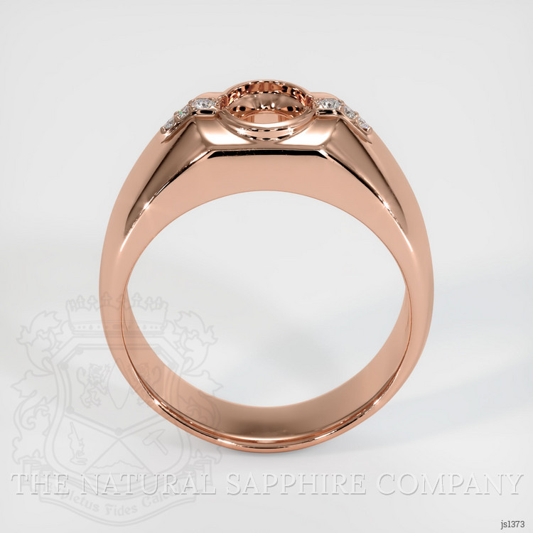 14K Rose Gold Men's Ring Setting
