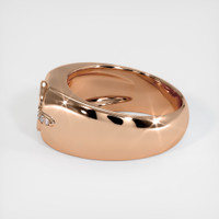 18K Rose Gold Men's Ring Setting Image