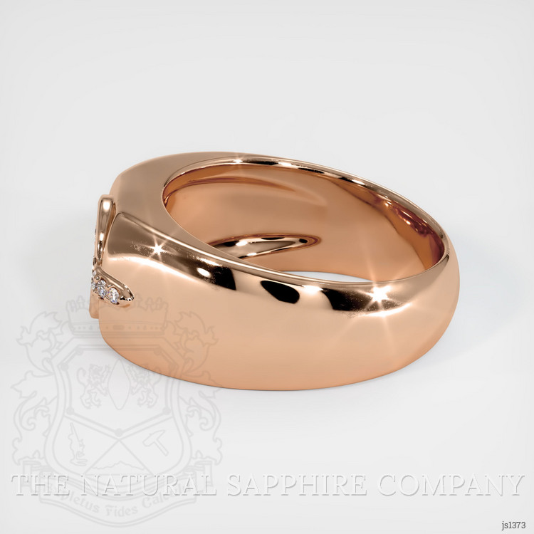 18K Rose Gold Men's Ring Setting