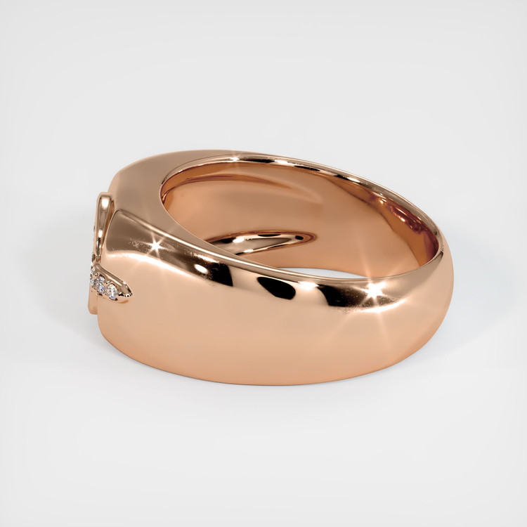 18K Rose Gold Men's Ring Setting