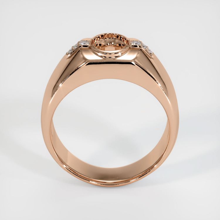 18K Rose Gold Men's Ring Setting