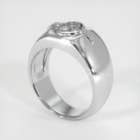 10K White Gold Men's Ring Setting Video