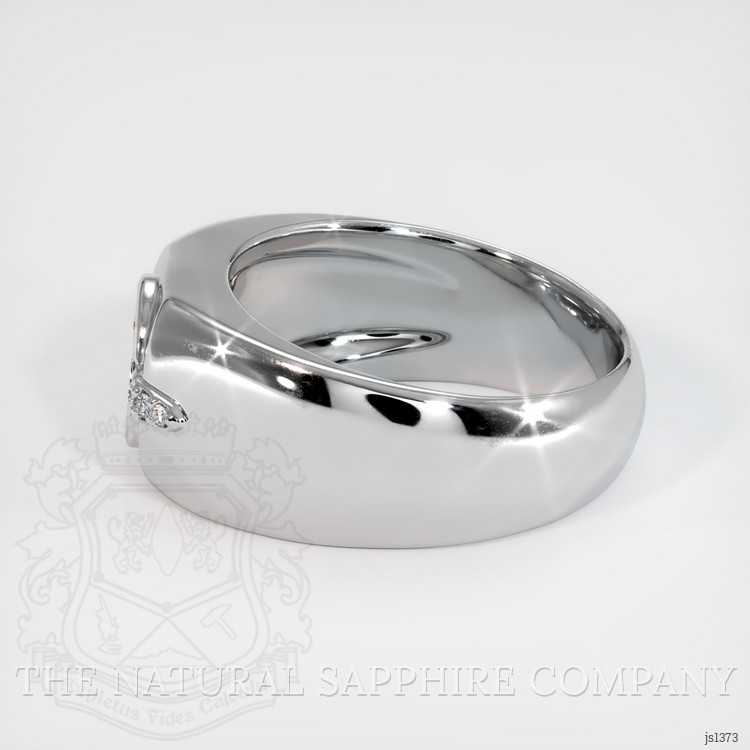 14K White Gold Men's Ring Setting