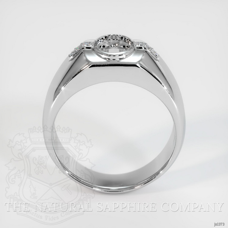 14K White Gold Men's Ring Setting