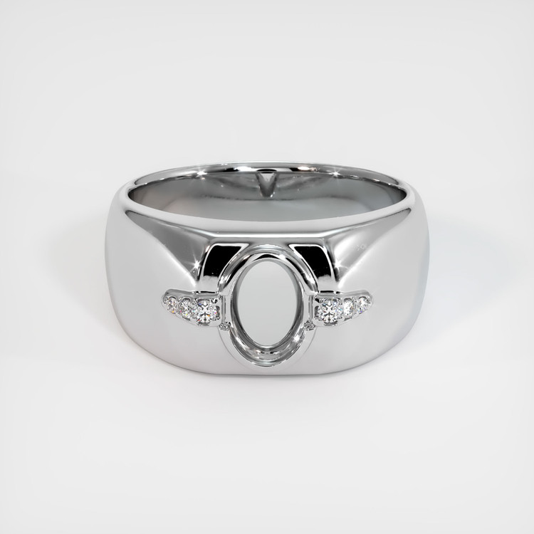 18K White Gold Men's Ring Setting