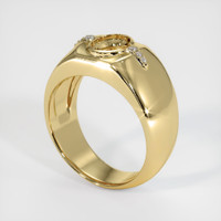10K Yellow Gold Men's Ring Setting Video