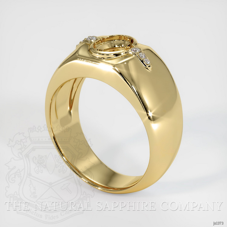 14K Yellow Gold Men's Ring Setting