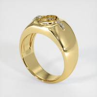 18K Yellow Gold Men's Ring Setting Video