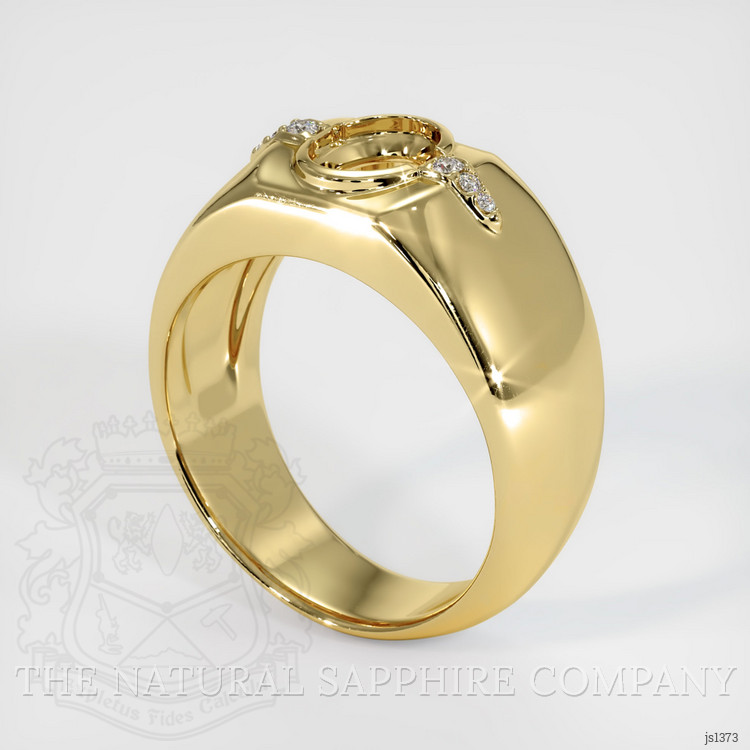 18K Yellow Gold Men's Ring Setting