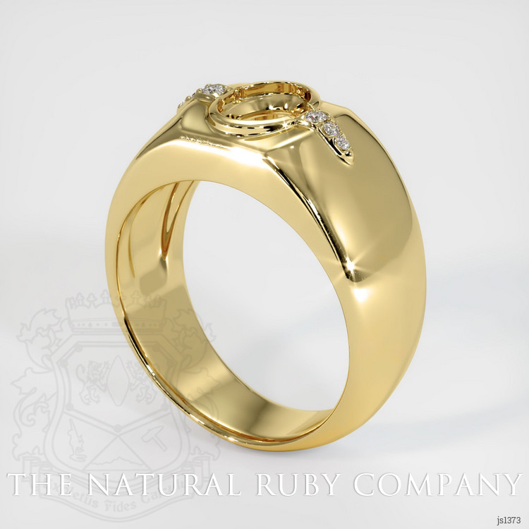 18K Yellow Gold Men's Ring Setting