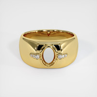 18K Yellow Gold Men's Ring Setting Image