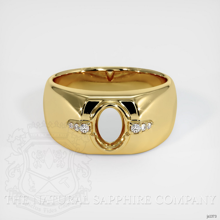 18K Yellow Gold Men's Ring Setting