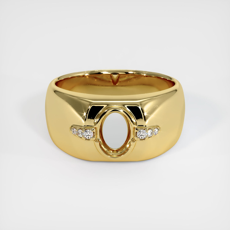 18K Yellow Gold Men's Ring Setting