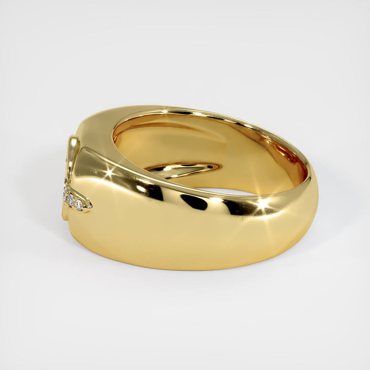 18K Yellow Gold Men's Ring Setting