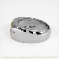 14K Yellow & White Men's Ring Setting Image