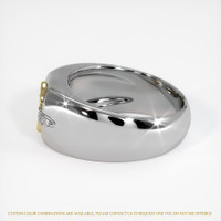 18K Yellow & White Men's Ring Setting Image