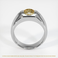 18K Yellow & White Men's Ring Setting Image