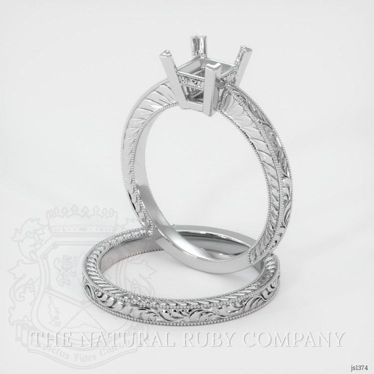 Platinum 950 Antique Style Ring Setting