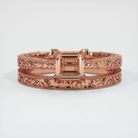 14K Rose Gold Antique Style Ring Setting Image