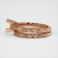 18K Rose Gold Antique Style Ring Setting Image