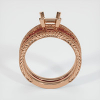 18K Rose Gold Antique Style Ring Setting Image