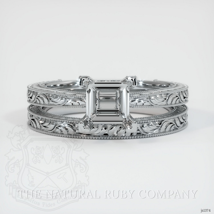 Silver Antique Style Ring Setting