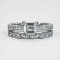 10K White Gold Antique Style Ring Setting Image