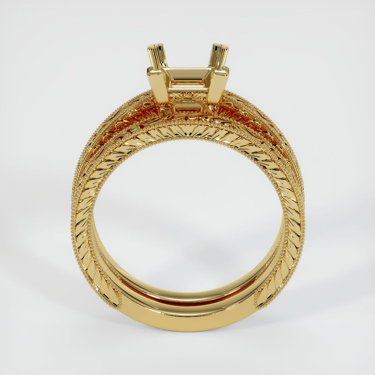 14K Yellow Gold Antique Style Ring Setting