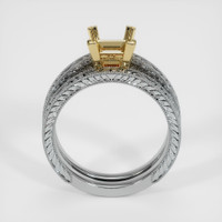 14K Yellow & White Antique Style Ring Setting Image