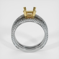 18K Yellow & White Antique Style Ring Setting Image