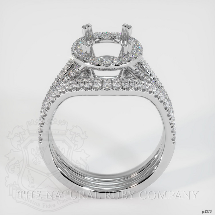 Platinum 950 Pave Ring Setting