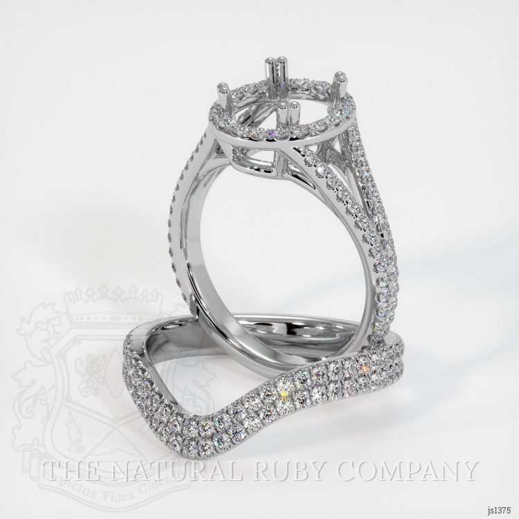 Platinum 950 Pave Ring Setting