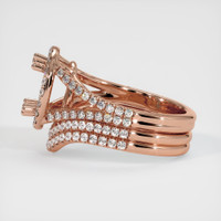 14K Rose Gold Pave Ring Setting Image