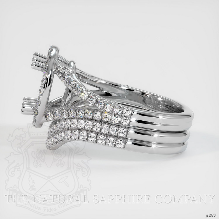 Silver Pave Ring Setting
