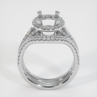 10K White Gold Pave Ring Setting Image