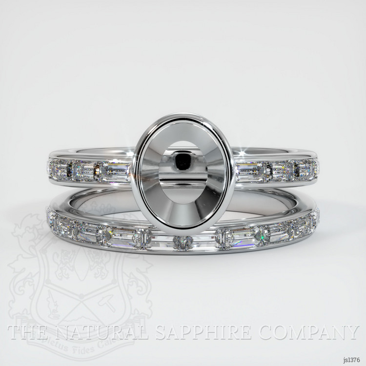 Platinum 950 Wedding Set Ring Setting