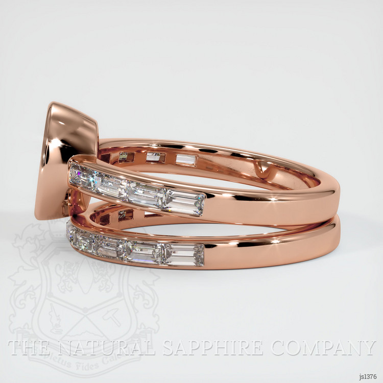 14K Rose Gold Wedding Set Ring Setting