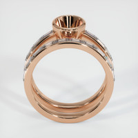 18K Rose Gold Wedding Set Ring Setting Image