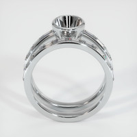 10K White Gold Wedding Set Ring Setting Image