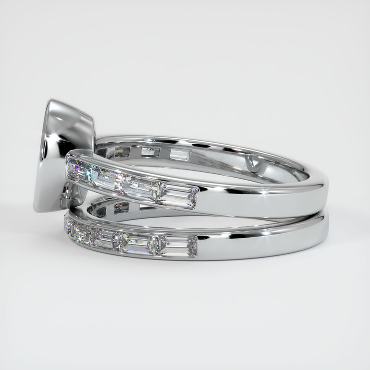 18K White Gold Wedding Set Ring Setting
