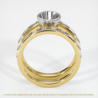 18K White & Yellow Wedding Set Ring Setting Image
