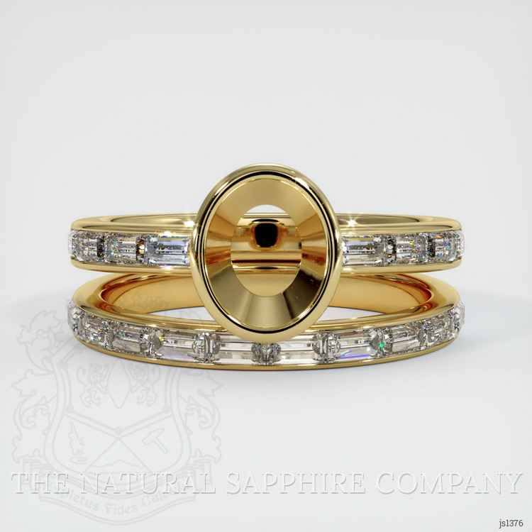 10K Yellow Gold Wedding Set Ring Setting