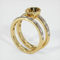 14K Yellow Gold Wedding Set Ring Setting Video