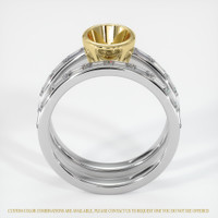 18K Yellow & White Wedding Set Ring Setting Image