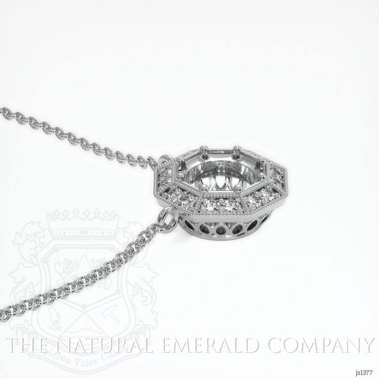 Platinum 950 Antique Style Necklace Setting