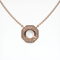 14K Rose Gold Antique Style Necklace Setting Video