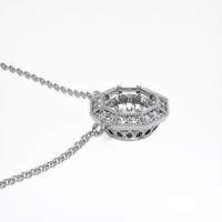 14K White Gold Antique Style Necklace Setting Image